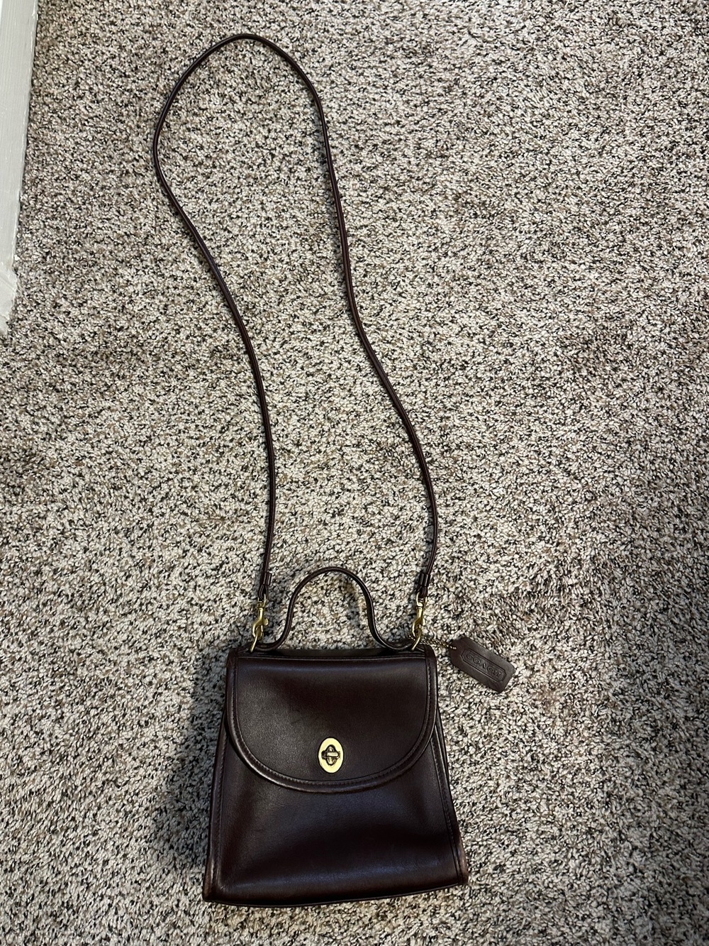 Vintage Coach Regina Bag - Mahogany Brown - Picture 9 of 15